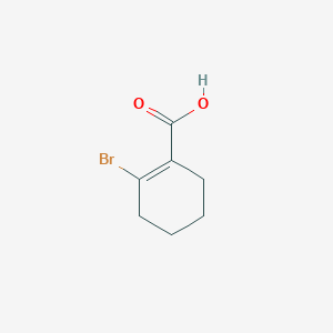 molecular formula C7H9BrO2 B3032998 1-Cyclohexene-1-carboxylic acid, 2-bromo- CAS No. 68965-62-8