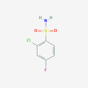 molecular formula C6H5ClFNO2S B3033000 2-Chloro-4-fluorobenzenesulfonamide CAS No. 69156-30-5