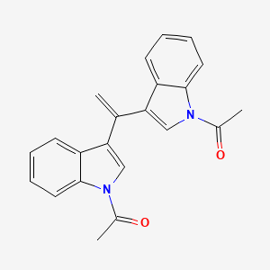 molecular formula C22H18N2O2 B3033002 1-(3-(1-(1-Acetyl-1H-indol-3-yl)vinyl)-1H-indol-1-yl)-1-ethanone CAS No. 69262-87-9