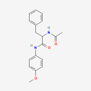 2-acetamido-N-(4-methoxyphenyl)-3-phenylpropanamide