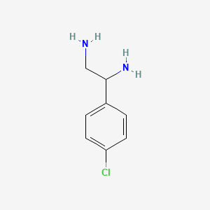 molecular formula C8H11ClN2 B3033010 1-(4-Chlorophenyl)ethane-1,2-diamine CAS No. 69810-94-2