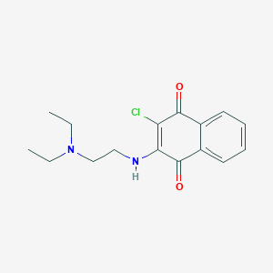 molecular formula C16H19ClN2O2 B3033012 2-Chloro-3-((2-(diethylamino)ethyl)amino)naphthoquinone CAS No. 69895-75-6