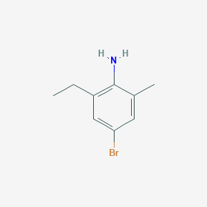molecular formula C9H12BrN B3033017 4-Bromo-2-ethyl-6-methylaniline CAS No. 70598-49-1