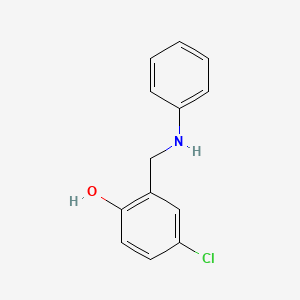 molecular formula C13H12ClNO B3033019 2-(Anilinomethyl)-4-chlorophenol CAS No. 7123-49-1