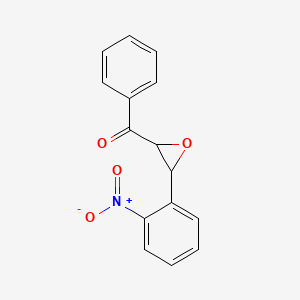 molecular formula C15H11NO4 B3033021 2,3-Epoxy-3-(o-nitrophenyl)propiophenone CAS No. 7152-68-3