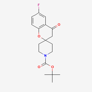 molecular formula C18H22FNO4 B3033026 Tert-butyl 6-fluoro-4-oxospiro[chroman-2,4'-piperidine]-1'-carboxylate CAS No. 721958-63-0