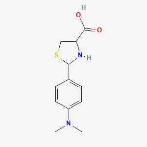 2-[4-(Dimethylamino)phenyl]-1,3-thiazolidine-4-carboxylic acid