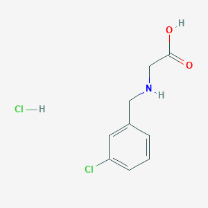 2-{[(3-Chlorophenyl)methyl]amino}acetic acid hydrochloride