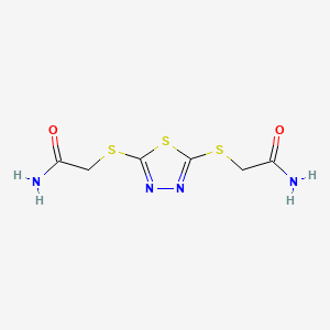 1,3,4-Thiadiazole, 2,5-bis((carbamoyl)methylthio)-