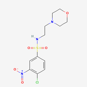 4-chloro-N-(2-morpholin-4-ylethyl)-3-nitrobenzenesulfonamide