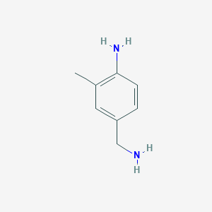 molecular formula C8H12N2 B3033068 4-(Aminomethyl)-2-methylaniline CAS No. 771574-51-7