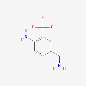 molecular formula C8H9F3N2 B3033070 4-(Aminomethyl)-2-(trifluoromethyl)aniline CAS No. 771581-19-2