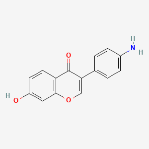 molecular formula C15H11NO3 B3033074 3-(4-氨基苯基)-7-羟基-4H-色满-4-酮 CAS No. 77316-78-0
