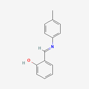 molecular formula C14H13NO B3033078 (E)-2-((p-tolylimino)methyl)phenol CAS No. 782-76-3