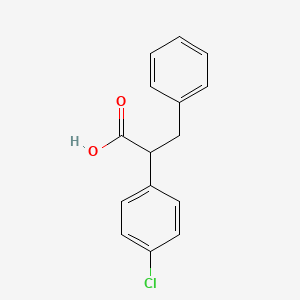 molecular formula C15H13ClO2 B3033081 2-(4-Chlorophenyl)-3-phenylpropanoic acid CAS No. 787-27-9