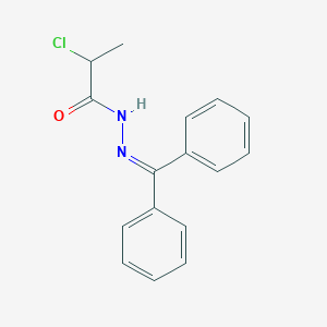 molecular formula C16H15ClN2O B3033085 2-chloro-N'-(diphenylmethylene)propanohydrazide CAS No. 79289-07-9