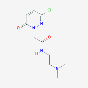 molecular formula C10H15ClN4O2 B3033087 2-(3-chloro-6-oxopyridazin-1(6H)-yl)-N-(2-(dimethylamino)ethyl)acetamide CAS No. 805187-00-2