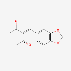 molecular formula C13H12O4 B3033099 3-(1,3-Benzodioxol-5-ylmethylidene)pentane-2,4-dione CAS No. 82349-56-2