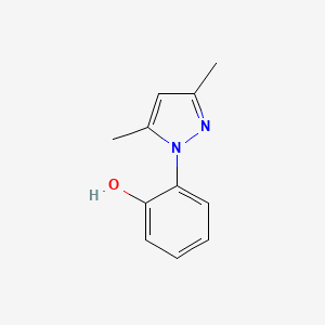 molecular formula C11H12N2O B3033106 2-(3,5-二甲基-1H-吡唑-1-基)苯酚 CAS No. 83430-99-3