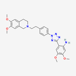 2-(2-(4-(2-(6,7-Dimethoxy-3,4-dihydroisoquinolin-2(1H)-YL)ethyl)phenyl)-2H-tetrazol-5-YL)-4,5-dimethoxyaniline