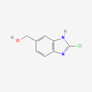 molecular formula C8H7ClN2O B3033116 (2-chloro-1H-benzo[d]imidazol-6-yl)methanol CAS No. 857070-66-7