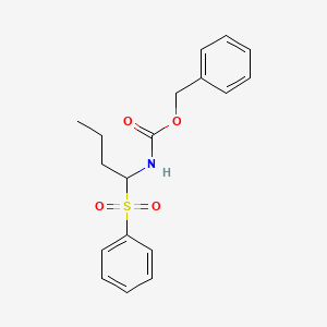 benzyl N-[1-(phenylsulfonyl)butyl]carbamate