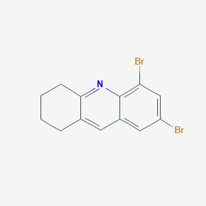 molecular formula C13H11Br2N B3033118 5,7-Dibromo-1,2,3,4-tetrahydroacridine CAS No. 861206-56-6