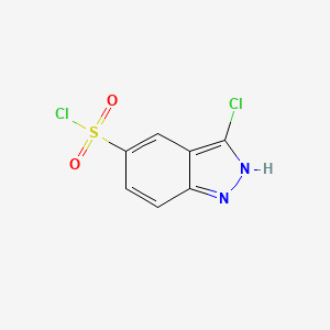 1H-Indazole-5-sulfonyl chloride, 3-chloro-