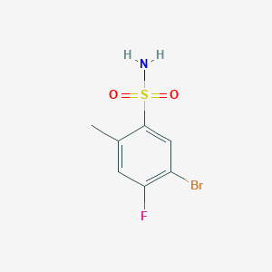 molecular formula C7H7BrFNO2S B3033129 5-溴-4-氟-2-甲基苯磺酰胺 CAS No. 874804-13-4