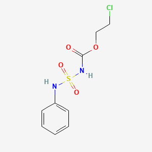 molecular formula C9H11ClN2O4S B3033130 2-Chloroethyl ((phenylamino)sulfonyl)carbamate CAS No. 87708-04-1