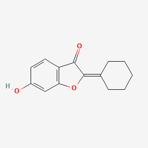 molecular formula C14H14O3 B3033137 2-cyclohexylidene-6-hydroxy-1-benzofuran-3(2H)-one CAS No. 88280-89-1