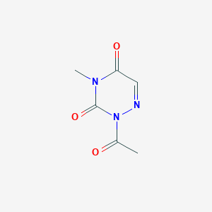 2-Acetyl-4-methyl-1,2,4-triazine-3,5(2h,4h)-dione