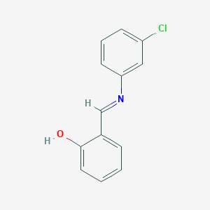 2-{(E)-[(3-chlorophenyl)imino]methyl}phenol
