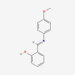 molecular formula C14H13NO2 B3033146 2-{(E)-[(4-methoxyphenyl)imino]methyl}phenol CAS No. 889-08-7