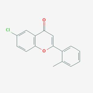 molecular formula C16H11ClO2 B3033148 6-Chloro-2-(2-methylphenyl)chromen-4-one CAS No. 88952-76-5