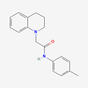 1(2H)-Quinolineacetamide, 3,4-dihydro-N-(4-methylphenyl)-