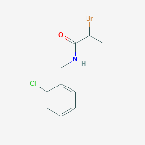 molecular formula C10H11BrClNO B3033164 2-溴-N-(2-氯苄基)丙酰胺 CAS No. 90841-18-2