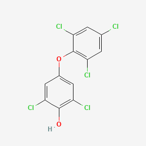 molecular formula C12H5Cl5O2 B3033165 2,6-Dichloro-4-(2,4,6-trichlorophenoxy)phenol CAS No. 90986-10-0