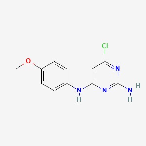 molecular formula C11H11ClN4O B3033166 6-chloro-N~4~-(4-methoxyphenyl)-2,4-pyrimidinediamine CAS No. 91241-38-2