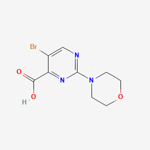 molecular formula C9H10BrN3O3 B3033167 5-Bromo-2-morpholinopyrimidine-4-carboxylic acid CAS No. 914208-35-8