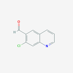molecular formula C10H6ClNO B3033169 7-Chloroquinoline-6-carbaldehyde CAS No. 916812-06-1