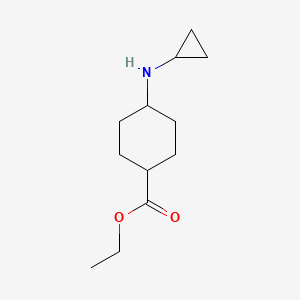 molecular formula C12H21NO2 B3033173 Ethyl 4-(cyclopropylamino)cyclohexanecarboxylate CAS No. 918649-19-1