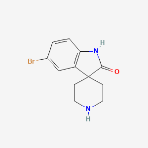 molecular formula C12H13BrN2O B3033176 5-Bromospiro[indoline-3,4'-piperidin]-2-one CAS No. 920023-50-3