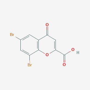 molecular formula C10H4Br2O4 B3033177 6,8-二溴-4-氧代-4H-色满-2-羧酸 CAS No. 92057-41-5