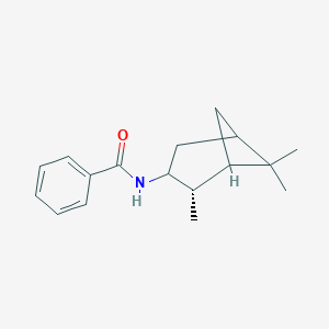 molecular formula C17H23NO B303318 N-[(4S)-4,6,6-trimethyl-3-bicyclo[3.1.1]heptanyl]benzamide 