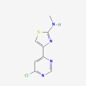 4-(6-Chloropyrimidin-4-yl)-N-methylthiazol-2-amine