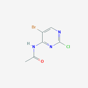 N-(5-bromo-2-chloropyrimidin-4-yl)acetamide