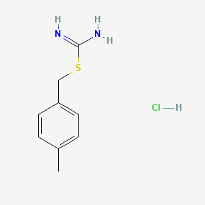 molecular formula C9H13ClN2S B3033191 (4-Methylphenyl)methyl carbamimidothioate;hydrochloride CAS No. 940-63-6