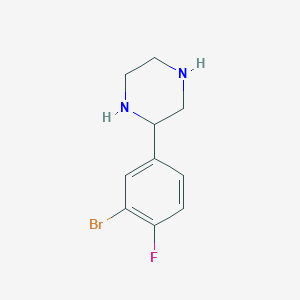 B3033194 2-(3-Bromo-4-fluorophenyl)piperazine CAS No. 942474-02-4