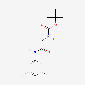 molecular formula C15H22N2O3 B3033198 N-(tert-butoxycarbonyl)-N1-(3,5-dimethylphenyl)glycinamide CAS No. 946613-17-8
